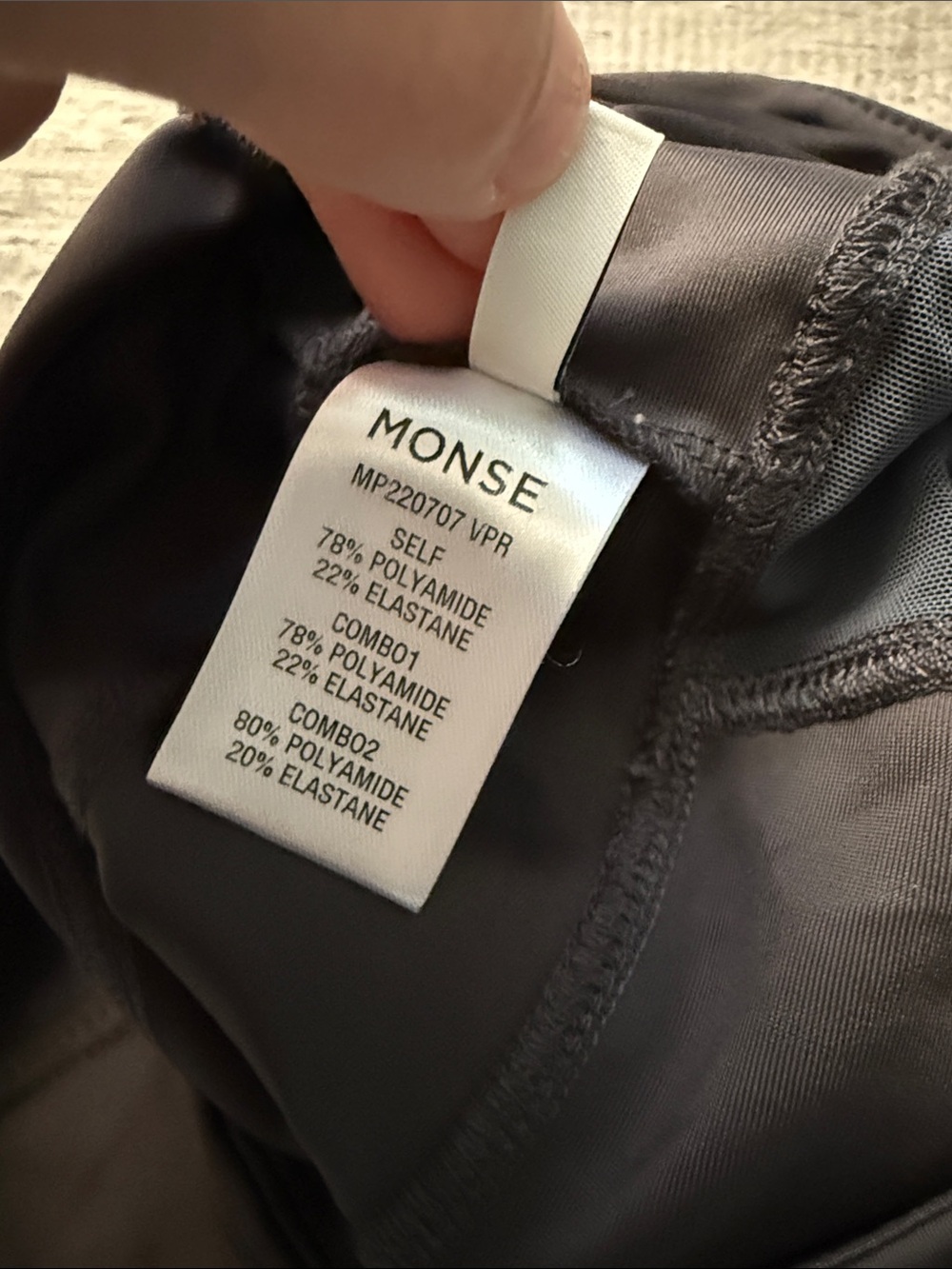 MONSE Colorblock High Rise Stretch Bike Shorts - Picture 5 of 5